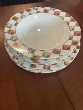 Marilyn Monroe Andy Warhol Block 1997 8 Piece Dishes China Pinup Y2K Vintage