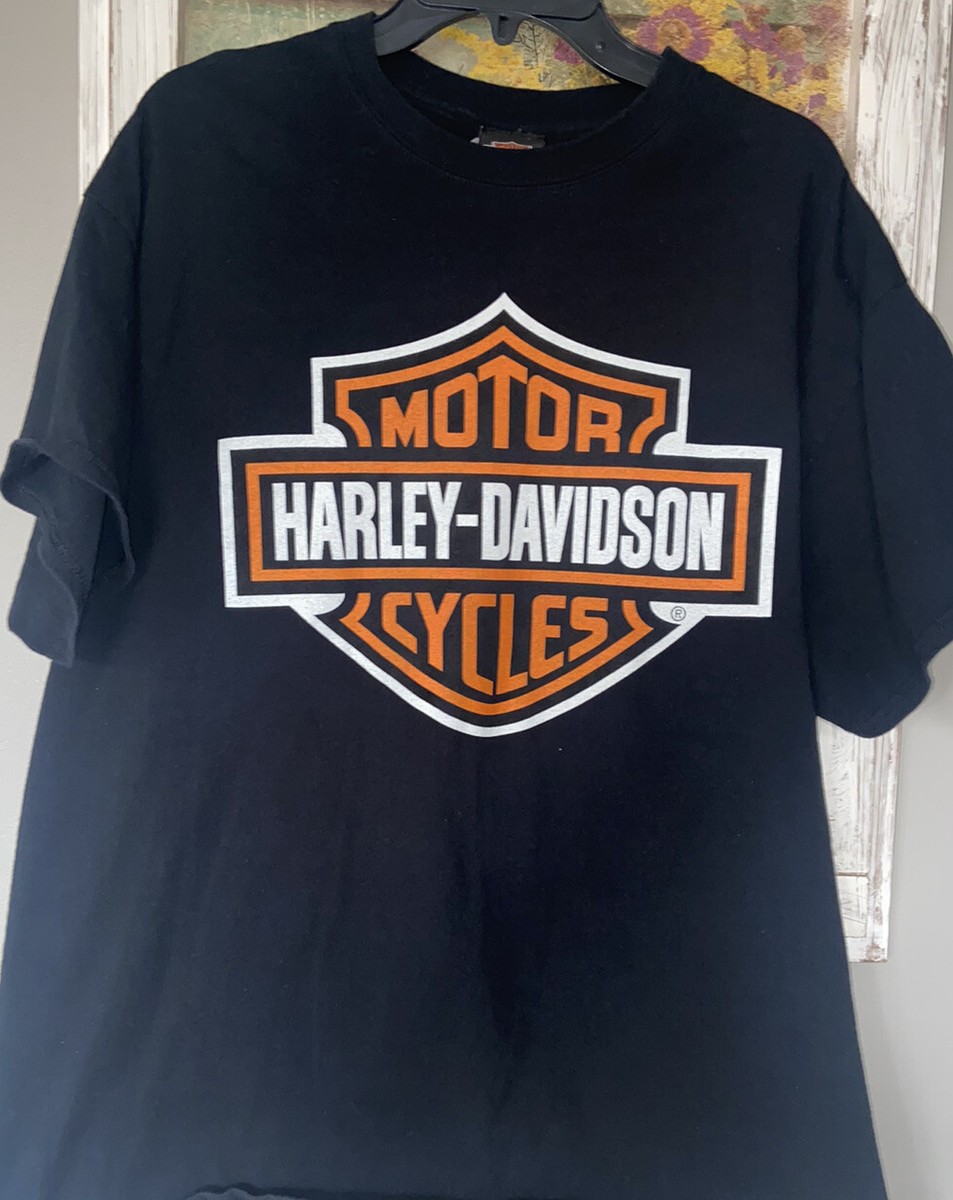 Harley-Davidson バイクTシャツ 黒 Harley Davidson Shirt XL Black Motorcycle Biker T-Shirt