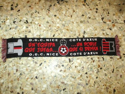 Écharpe Supporter OGC Nice Vintage - 'Nissart Un équipe Que Juega' - Ultras