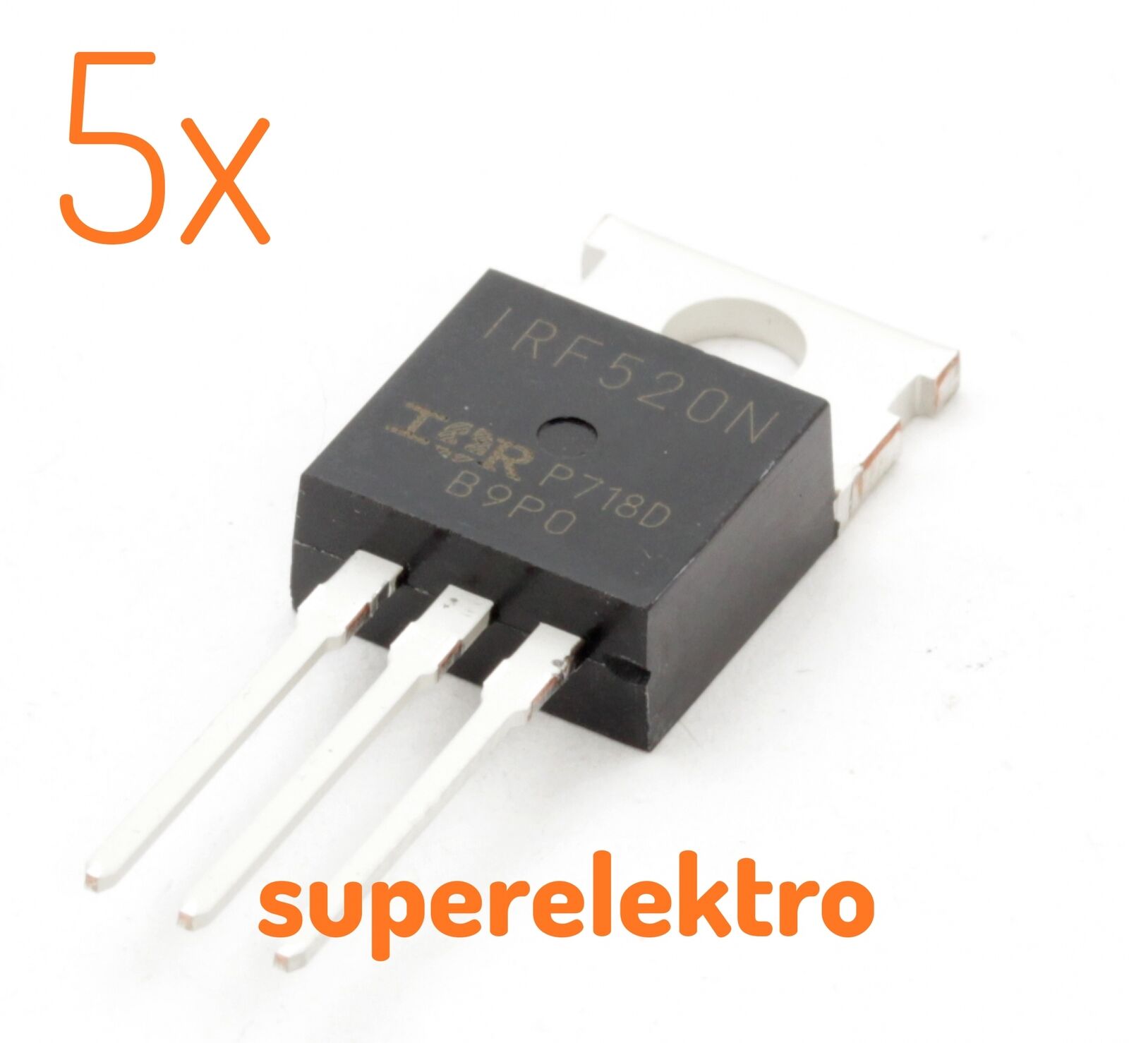 5x N-Kanal Power MOSFET Transistor IRF520N TO-220 TO220