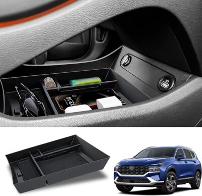 #ad For 2021 2023 Hyundai Santa Fe Lower Center Console Storage Box Tray Accessories $18.19