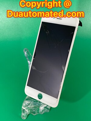 iPhone 6s Plus LCD Screen Display Digitizer White after Market Cracked Good LCD