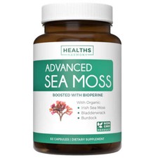 Advanced Irish Sea Moss Non-GMO Supports Digestion  Immune Health - 60 Caps