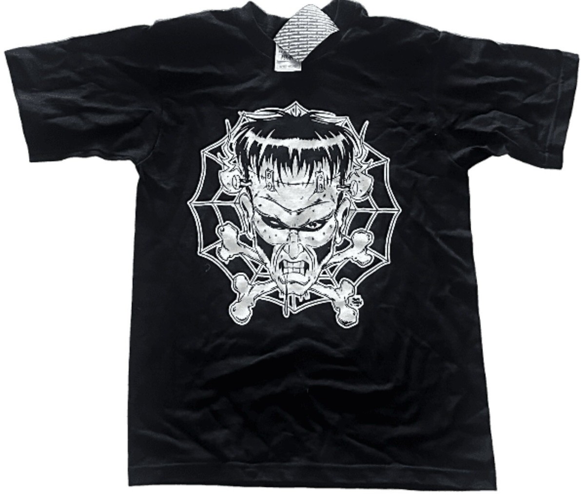 Electric Frankenstein - Web Skull -Vintage new never worn licensed