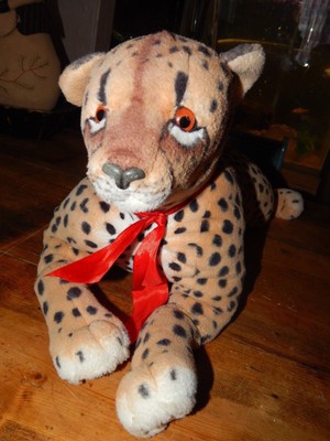 large cheetah stuffed animal