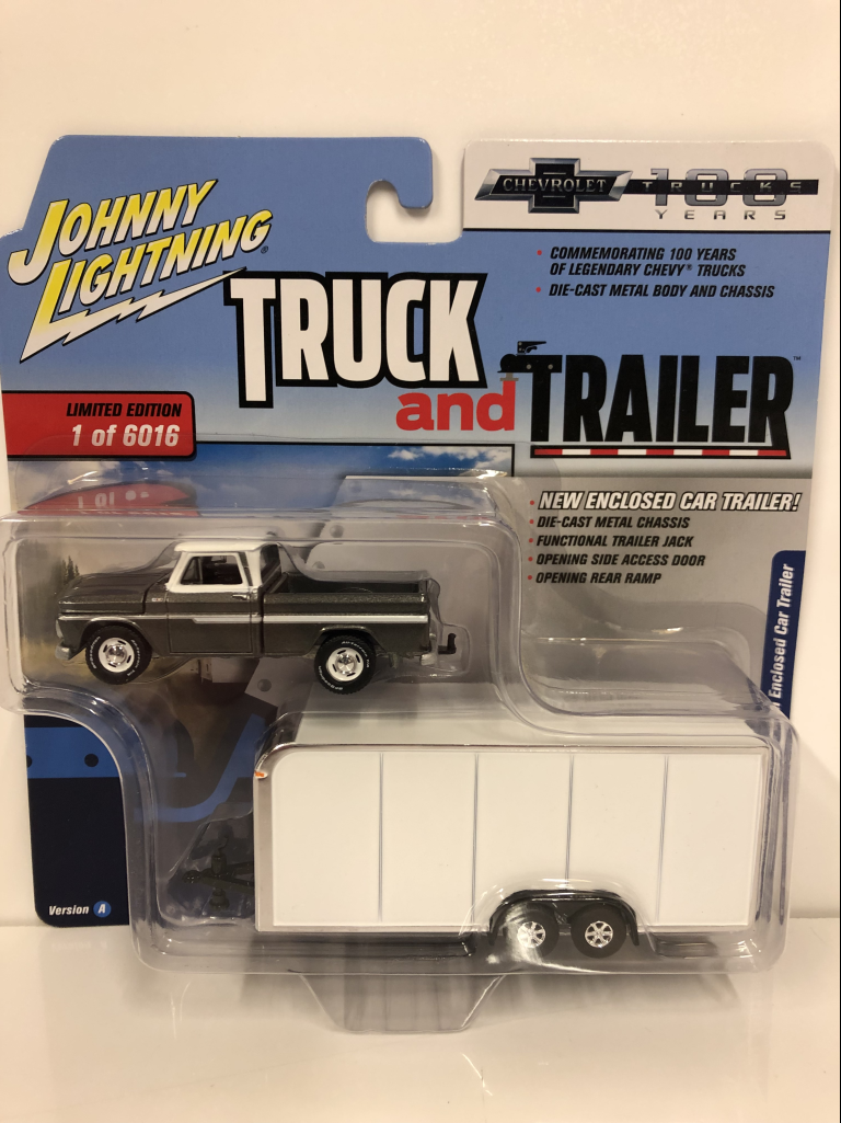 chevy toy truck with trailer