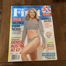 FIRST for WOMEN Magazine July 2024 "DENISE AUSTIN" • SILENCE FOOD NOISE & MORE!