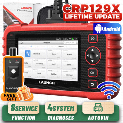 2024 LAUNCH CRP129X Car OBD2 Scanner Engine ABS SRS SAS TPMS EPB Diagnostic Tool