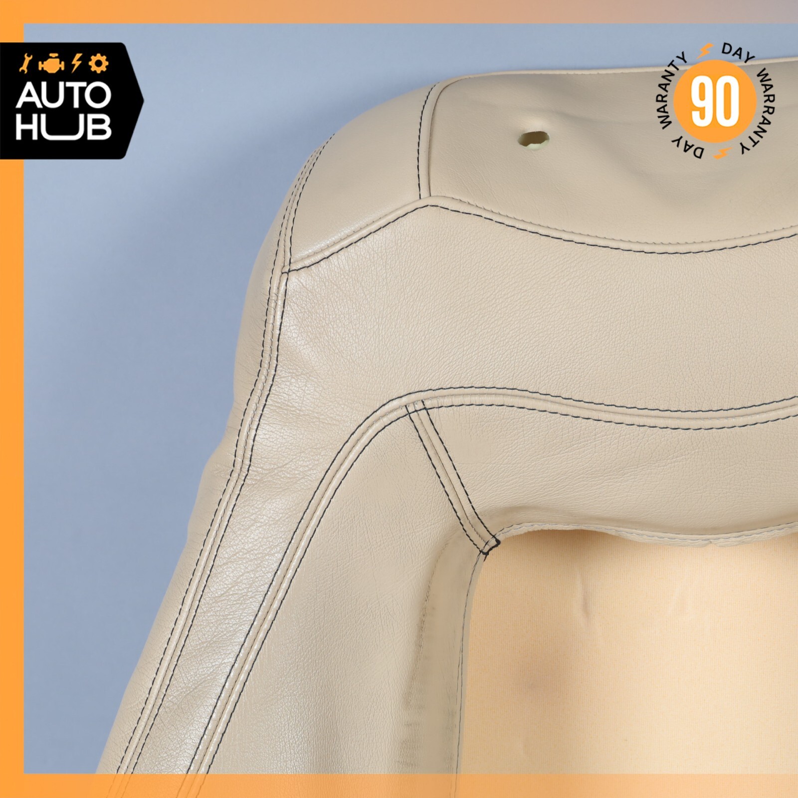 08-12 Maserati GranTurismo M145 Front Left Side Top Upper Seat Cushion Beige OEM