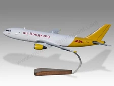 Airbus A300 F4 DHL Air Hong Kong Desk Wood Airplane New Model Large Scale 1/130