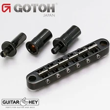 NEW Gotoh Ti103B-T Nashville Tune-o-matic Bridge M8 Stud Titanium Saddles, BLACK