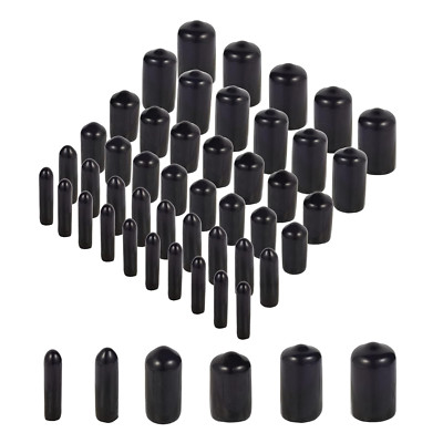 Rubber End Caps 60pcs Flexible Screw Thread Protector Caps Bolt Cover
