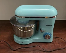 Aucma Stand Mixer,6.5-QT 660W 6-Speed Tilt-Head Food Mixer, blue SM-1518N- READ