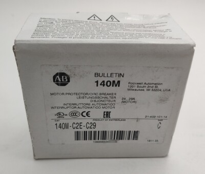 Allen Bradley 140M-C2E-C29 SER C Motor Protection Circuit-Breaker AB 140MC2EC29