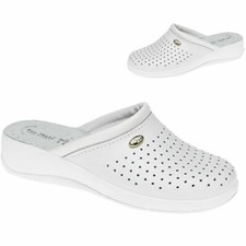 Womens Nurse Mule Comfort Hospital Kitchen Clogs Closed Toe Wedge Heel Shoes
