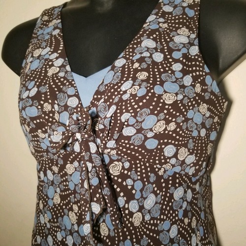 Vestido Ann Taylor Loft Talla 6 Estampado Floral Sin Mangas - Imagen 2 de 6