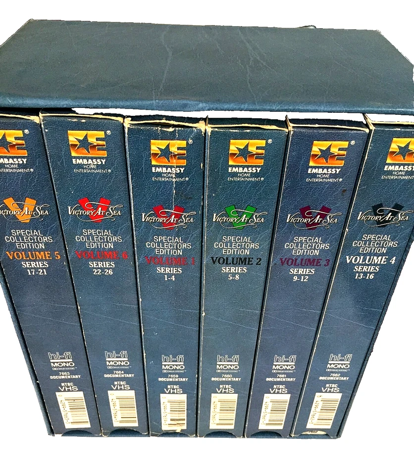 Victory At Sea 6 VHS tape Box Set Ships Same Day With Tracking - Image 2 of 3