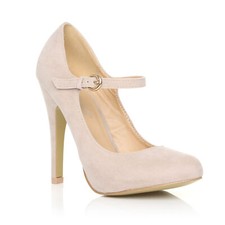 Womens Mary Jane High Heel Court Shoes Strap Stiletto Pumps Size 3-8