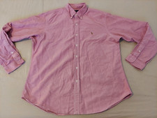 Mens Polo Ralph Lauren Dress Shirt XL Purple Button Cotton
