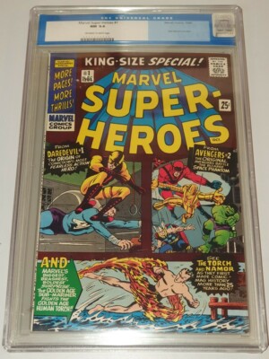 MARVEL SUPER HEROES #1 CGC 9.4 OFF WHITE TO WHITE PAGES 1ST ONE SHOT 1966 (SA)