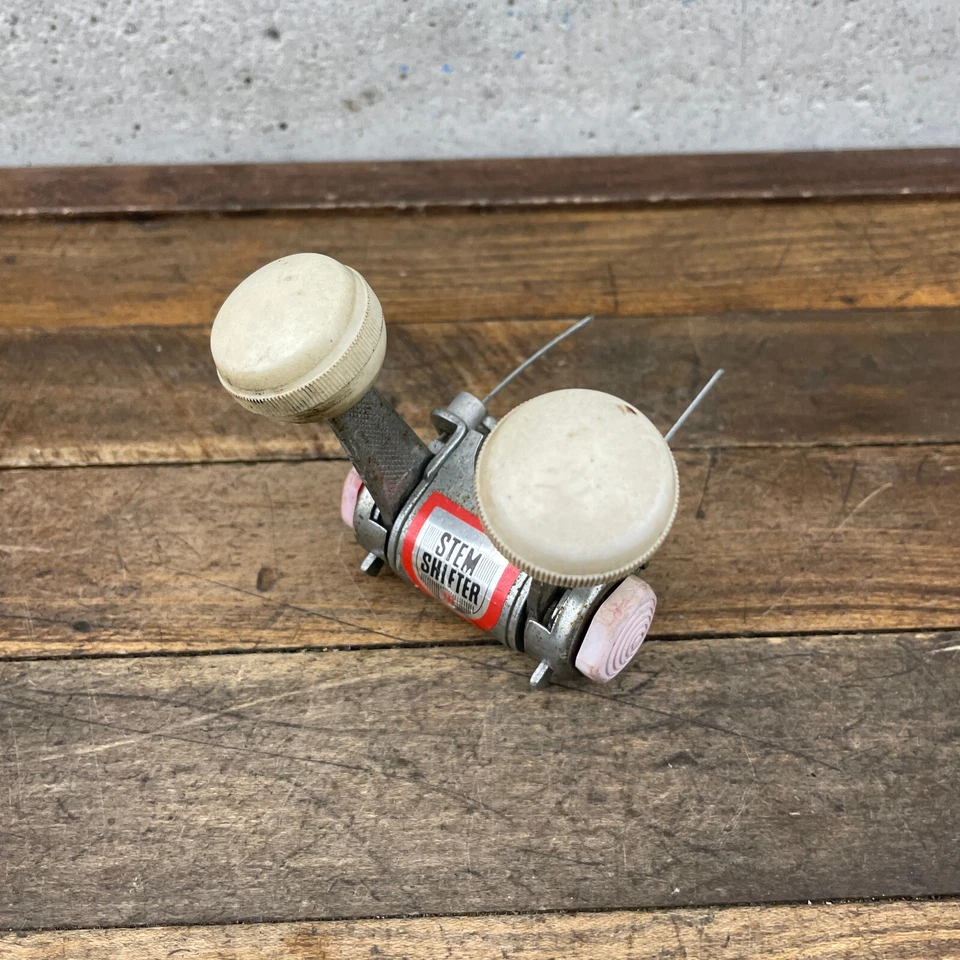 Vintage Shimano 333 Stick Stem Shifter Muscle Bike 3s 3 Speed Clamp 70s White A3 - Image 4 of 4