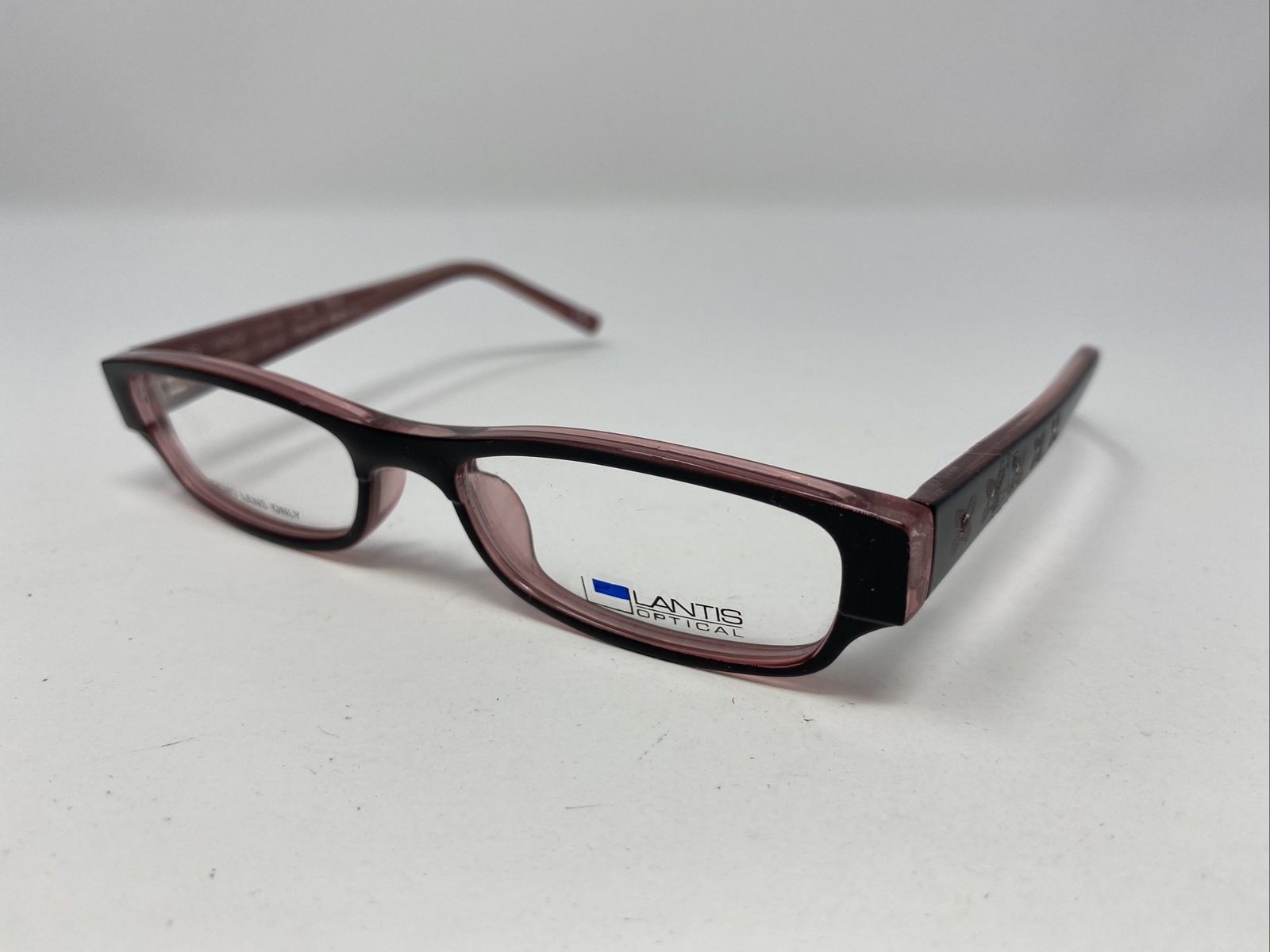 LANTIS OPTICAL Eyeglasses Frame CS L8014 4816130 BLK Black/Pink Full