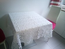 tischedecke handarbeit gehäkelt