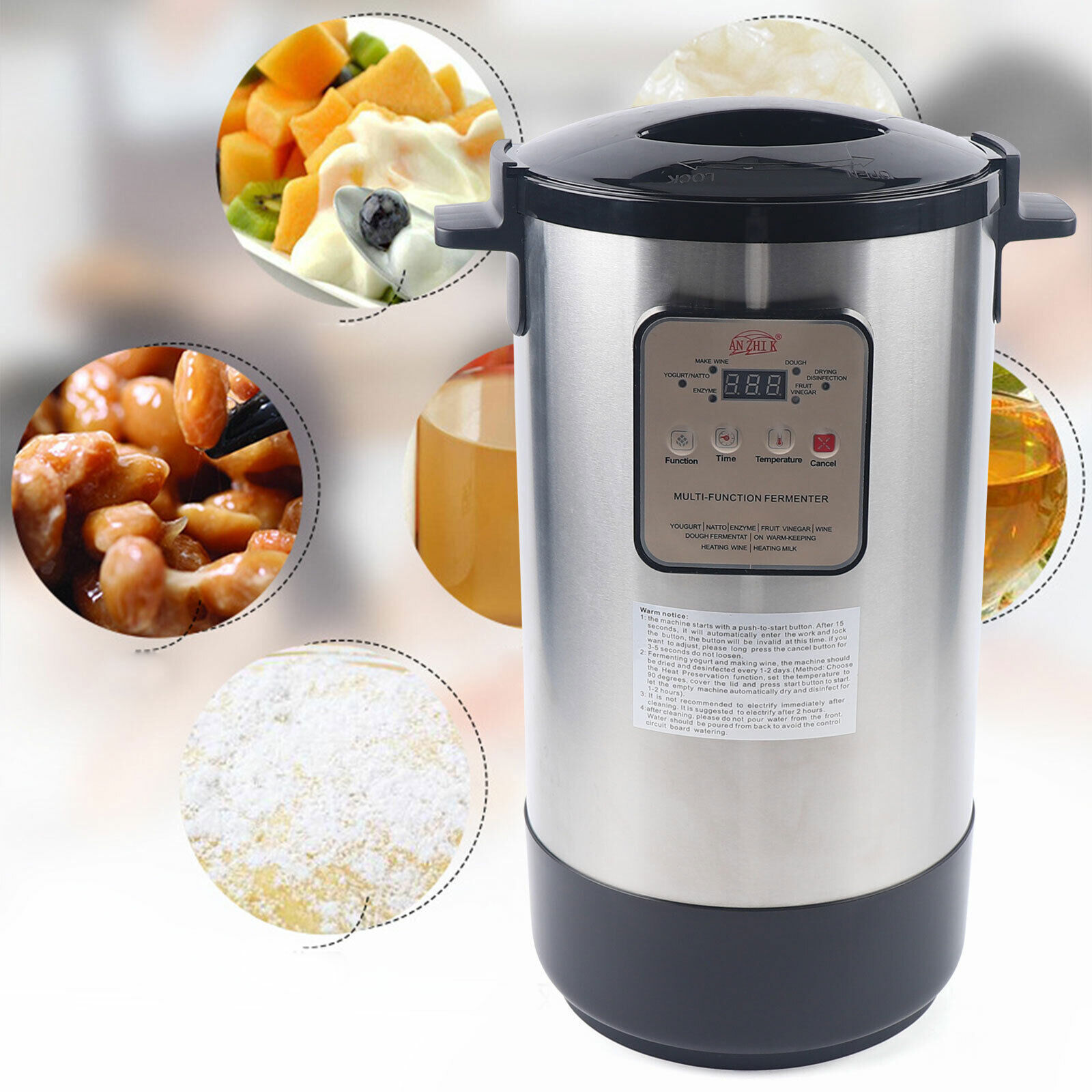 Smart Fermenter Yogurt Maker Electric Fermenter Machine Time and