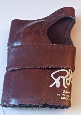 Robby s Original Positioner Bowling Glove Leather Small Right Hand Brown