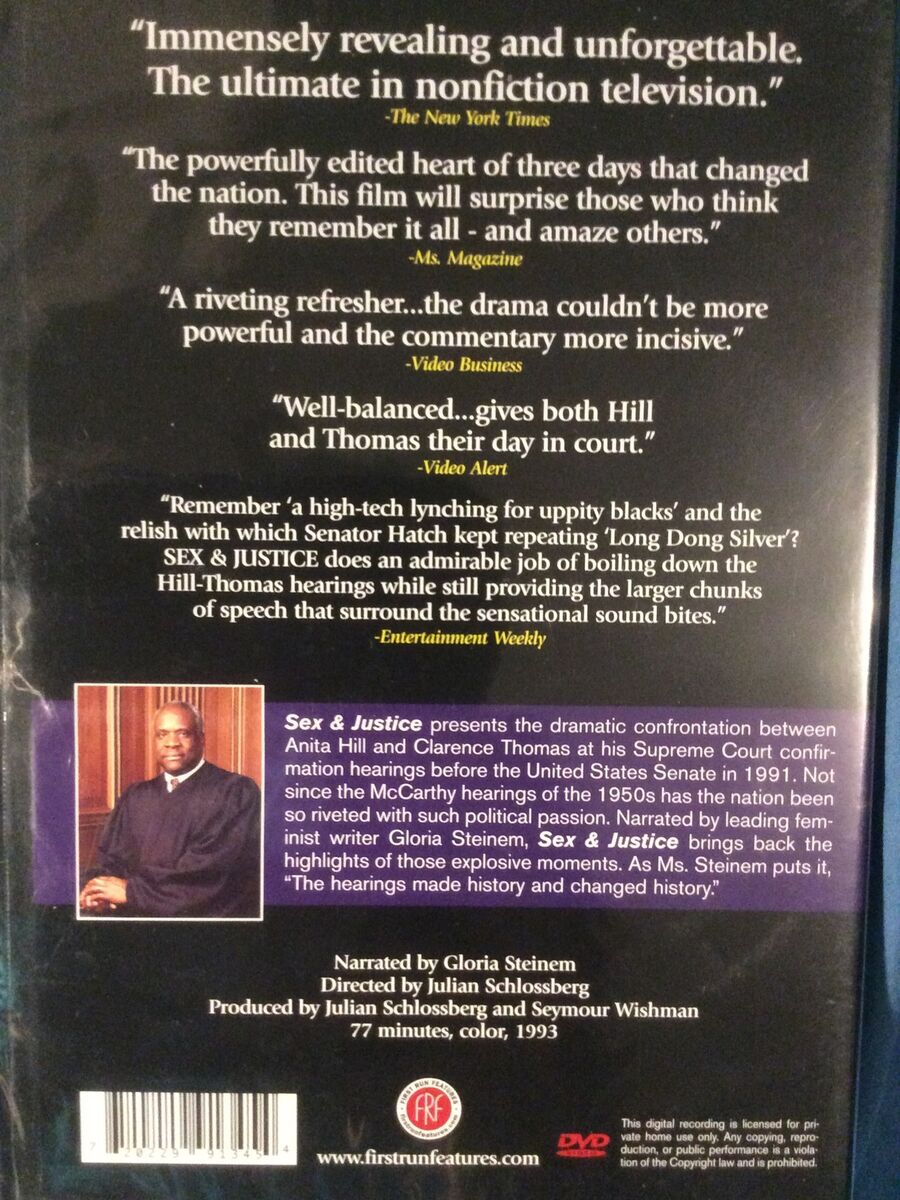 SEX & JUSTICE Anita Hill vs Clarence Thomas DVD Brand New Sealed