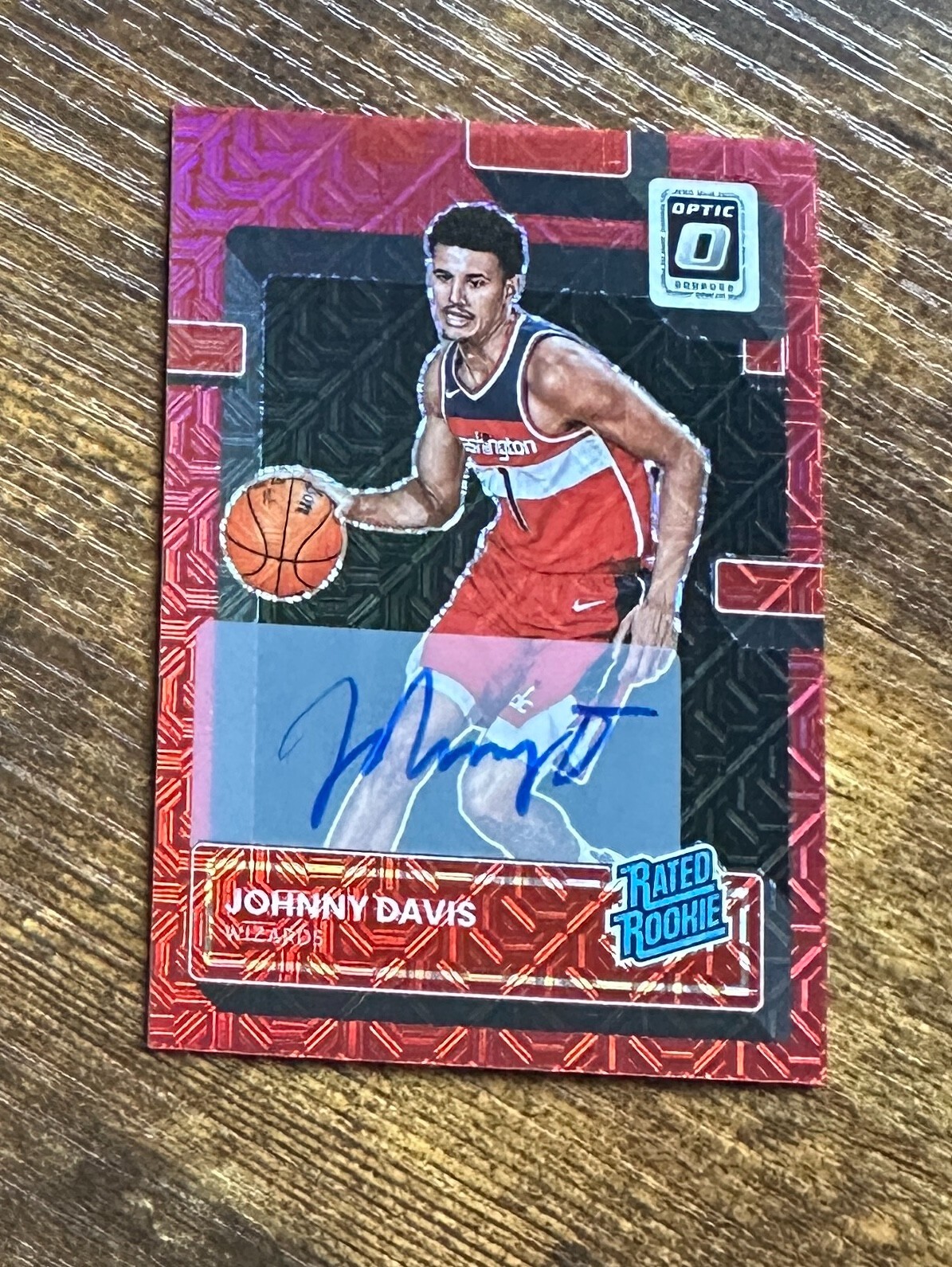 2022-23 Donruss Optic Rated Rookies Signatures Choice #206 Johnny Davis #X9178