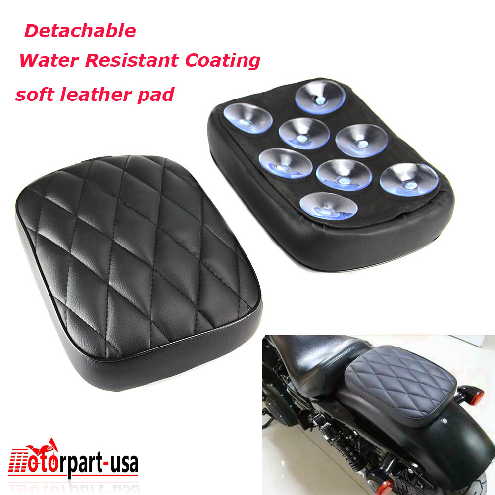 Rear Passenger Seat Pillion Pad 8 Suction Cup for Harley Bobber