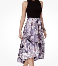 SLNY SL Fashions New York Womens Floral Cocktail Dress Size 16