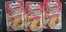 Delectables Bisque Soft Wet Snack Lickable Treat Food for Cats Chicken Cheese