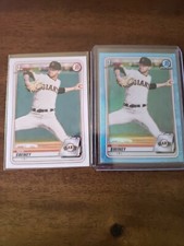 2020 Bowman Draft Chrome Nick Swiney Sky Blue Refractor 1st & Base 1st Giants