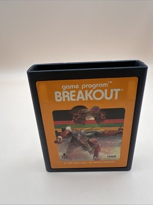 Breakout Atari 2600 Orange Variant 1986 No 'Use With'' Big Orange Letters CX2622