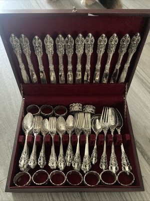 Godinger 20th Century Baroque カトラリーセット Vintage Baroque By Godinger Silver Plated 77 Piece Flatware Set