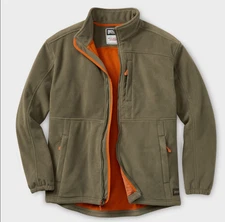 BEST SELLING DU.LUTH Men's Shoreman's Fleece Gridlock Jacket, Vintage Olive