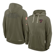 Unisex Arizona Cardinals Olive 2025 Salute to Service Issue Dri-FIT Hoodie NWT