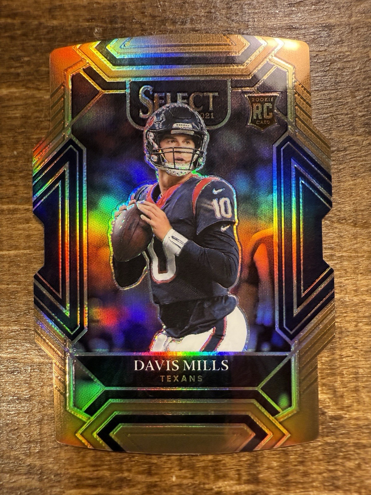 2021 Select Davis Mills RC #127/199 Die-Cut Copper Prizm #265 Houston Texans