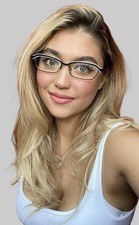 Vintage ALAIN MIKLI AL1022002 55mm Black Women's Eyeglasses Frame France