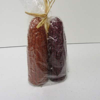 Good Old Values Corn Cob Candles Set Fall Harvest Decor Regent Products NEW