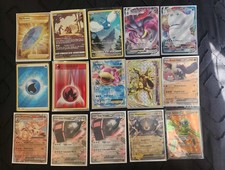 Pokemon Trading Card lot of 15! Hits. Holos. TCG. Mixed lot.