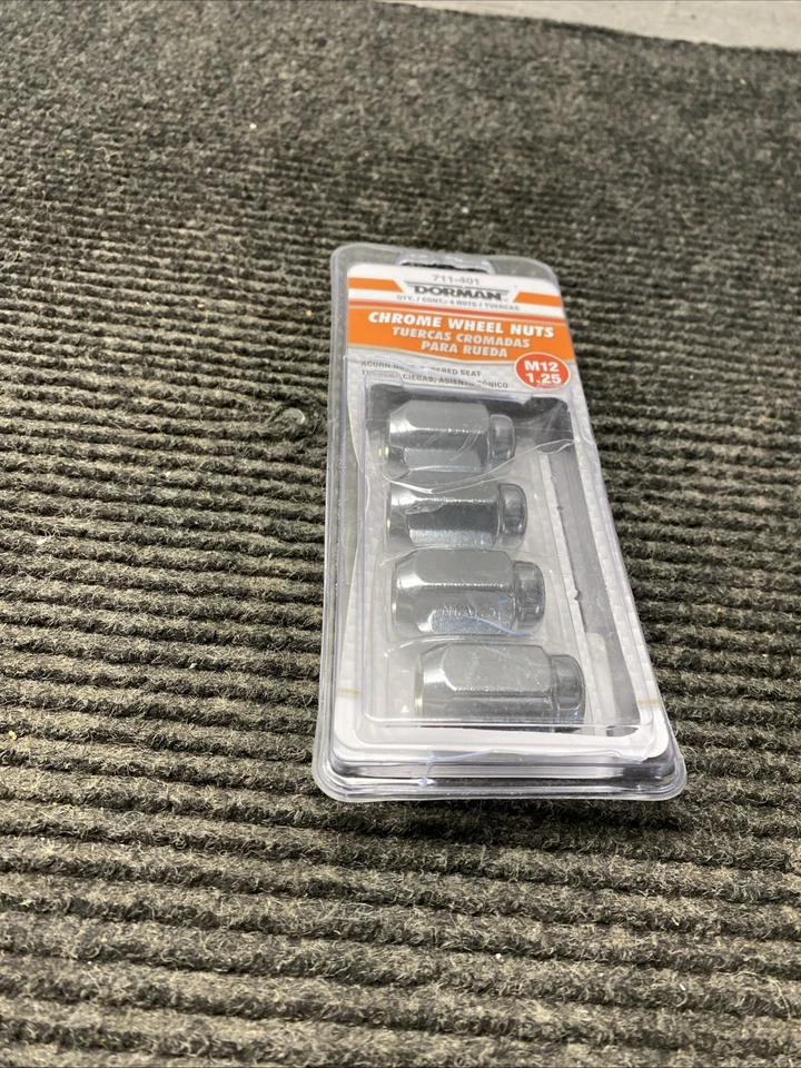 Tuerca de rueda Dorman 711-401 cromada bellota 2 piezas M12-1.25 para 17 Nissan Rogue TITAN Foto 2 de 4