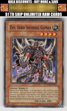 Yugioh Duelist Pack 6: Jaden Yuki 3 #DP06-EN007 Evil Hero Infernal Gainer