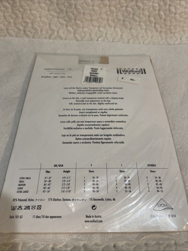 Wolford Individual 10 Small Powder Tights - Picture 2 of 2