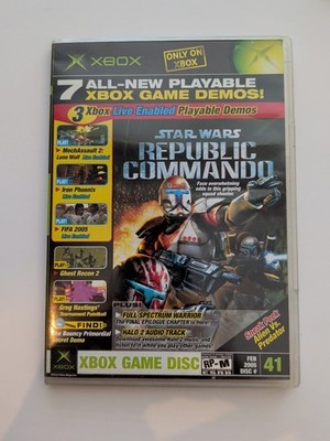 Xbox Feb 2005 Disc #41 Star Wars Republic Commando + 7 All New Playable Demos
