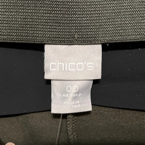Chico's Primordial Forest So Slimming Button Juliet Ankle Pants Size 00(0/2)NWT - Picture 6 of 12
