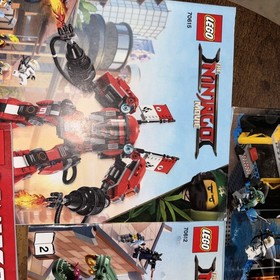 Lot Of 7 Lego Instruction Ninjago - 70658, 60618, 70615, 70612,71746,70611,70631
