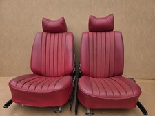 Nice 1972 - 1975 Mercedes Benz R107 350sl 450sl Front Seats Red Orig Oem Pair Nice 1972 - 1975 Mercedes Benz R107 350sl 450sl Front Seats Red Orig Oem Pair